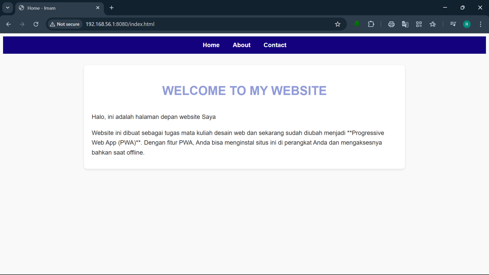 Web Profil Organisasi
